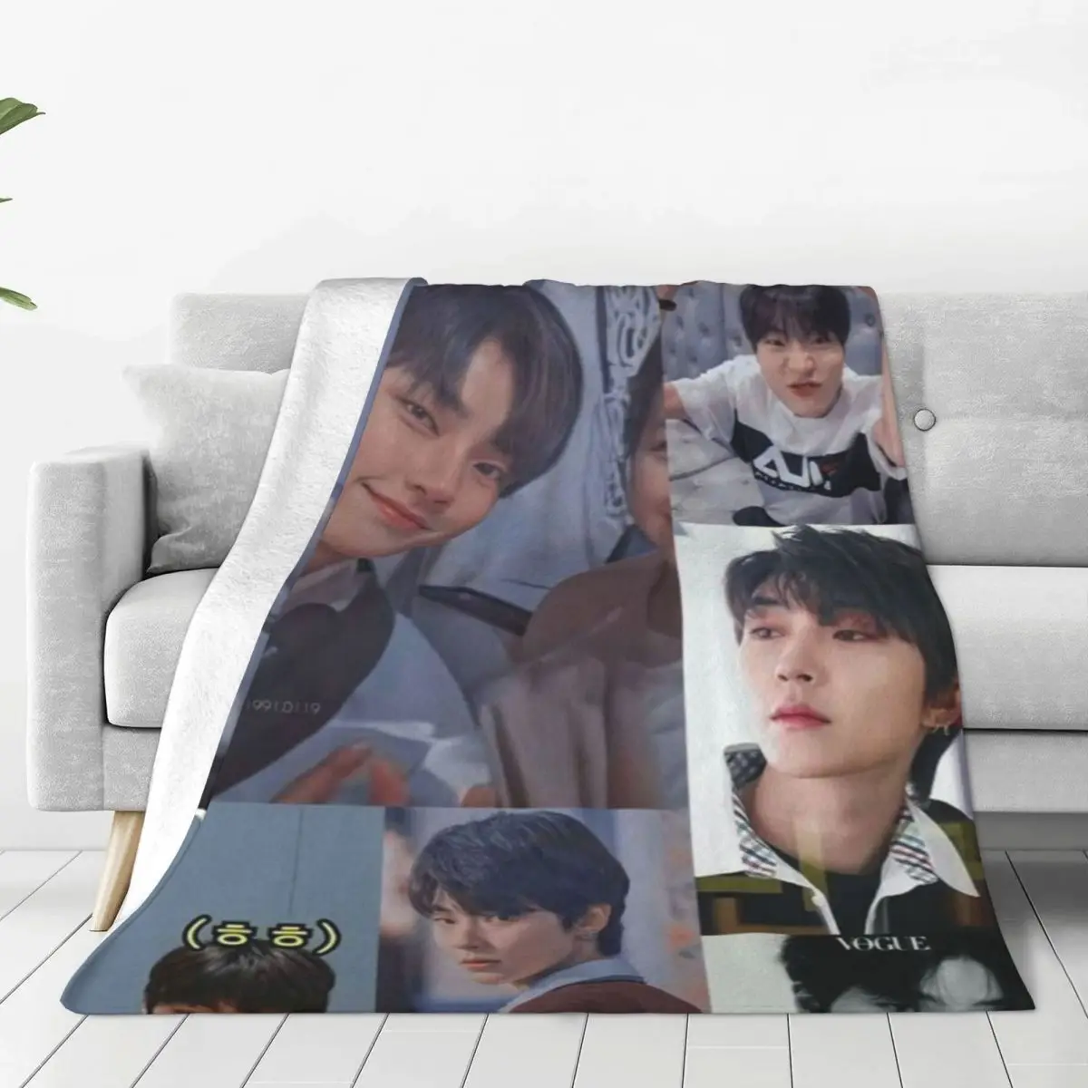 Hwang In Yeop Blanket Sofa Bedroom Bed Home Office Nap Blanket Car Travel Picnic Blankets Gift