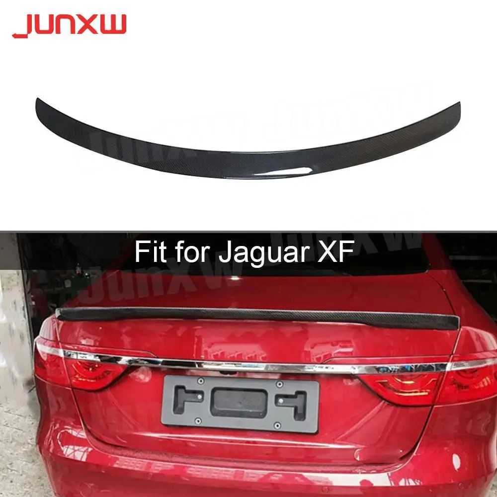 

Задний спойлер из углеродного волокна для Jaguar XF Sedan 4-Door 2009-2019, отделка багажника, наклейка, крылья, Стайлинг автомобиля