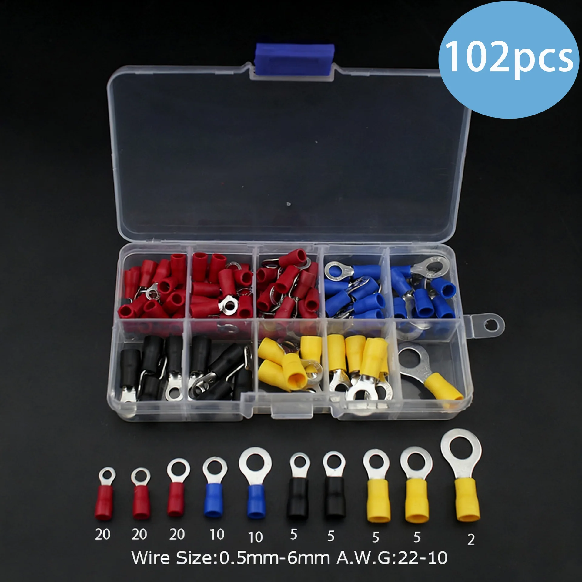 Crimping wire cold crimping terminal crimping pre insulated terminal 350P heat shrink tube terminal set 328P with pearl cotton