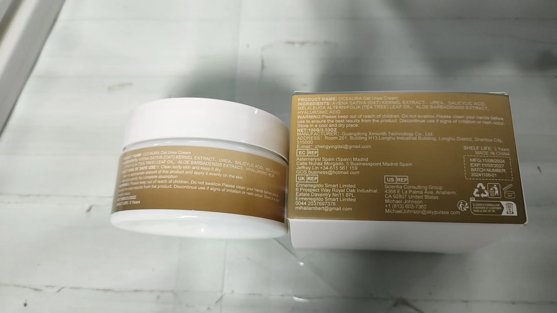 OceAura Oat Moisturizing Urea Cream Moisturizes Skin Deep Maintenance Pamper Skin Skin Care Cream