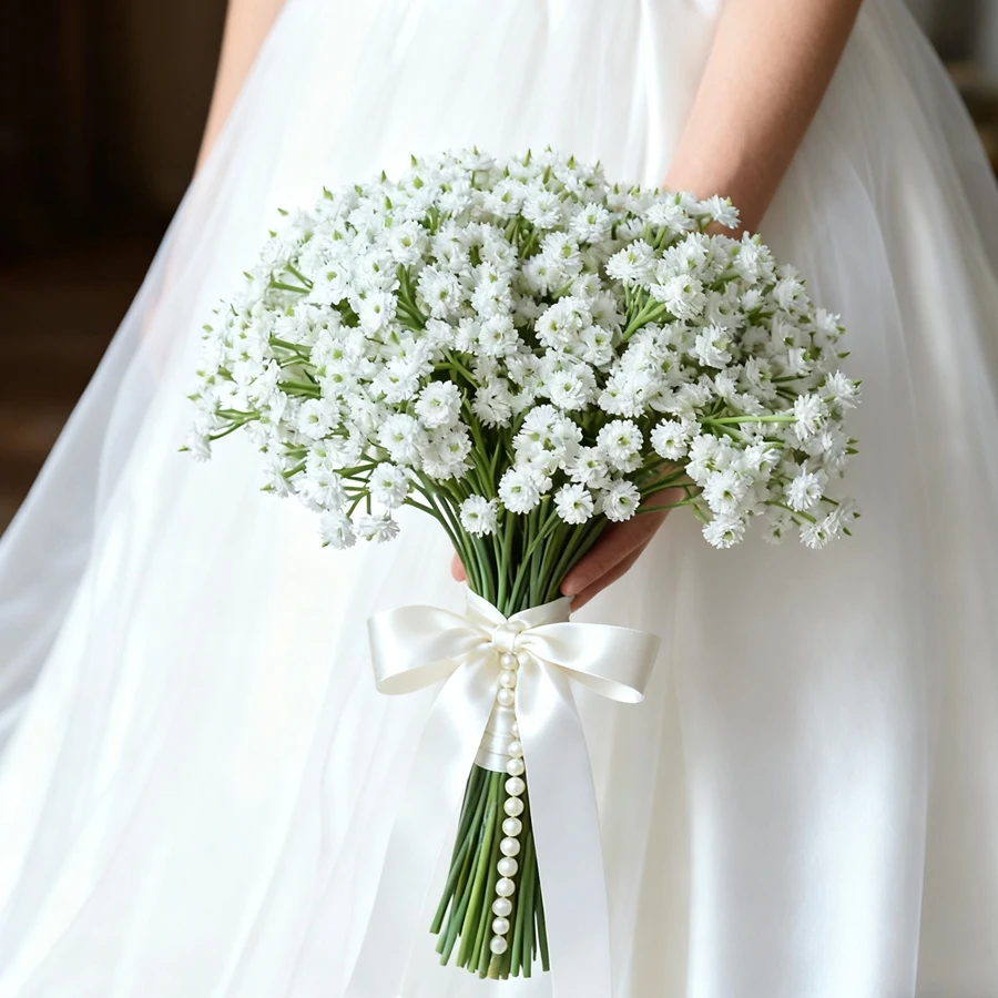 

Artificial Flowers Babysbreath Valentine's Wedding Home Room Decora Outdoor Garden Wreath Bride Bouquet Multiple Mini Gifts Prop