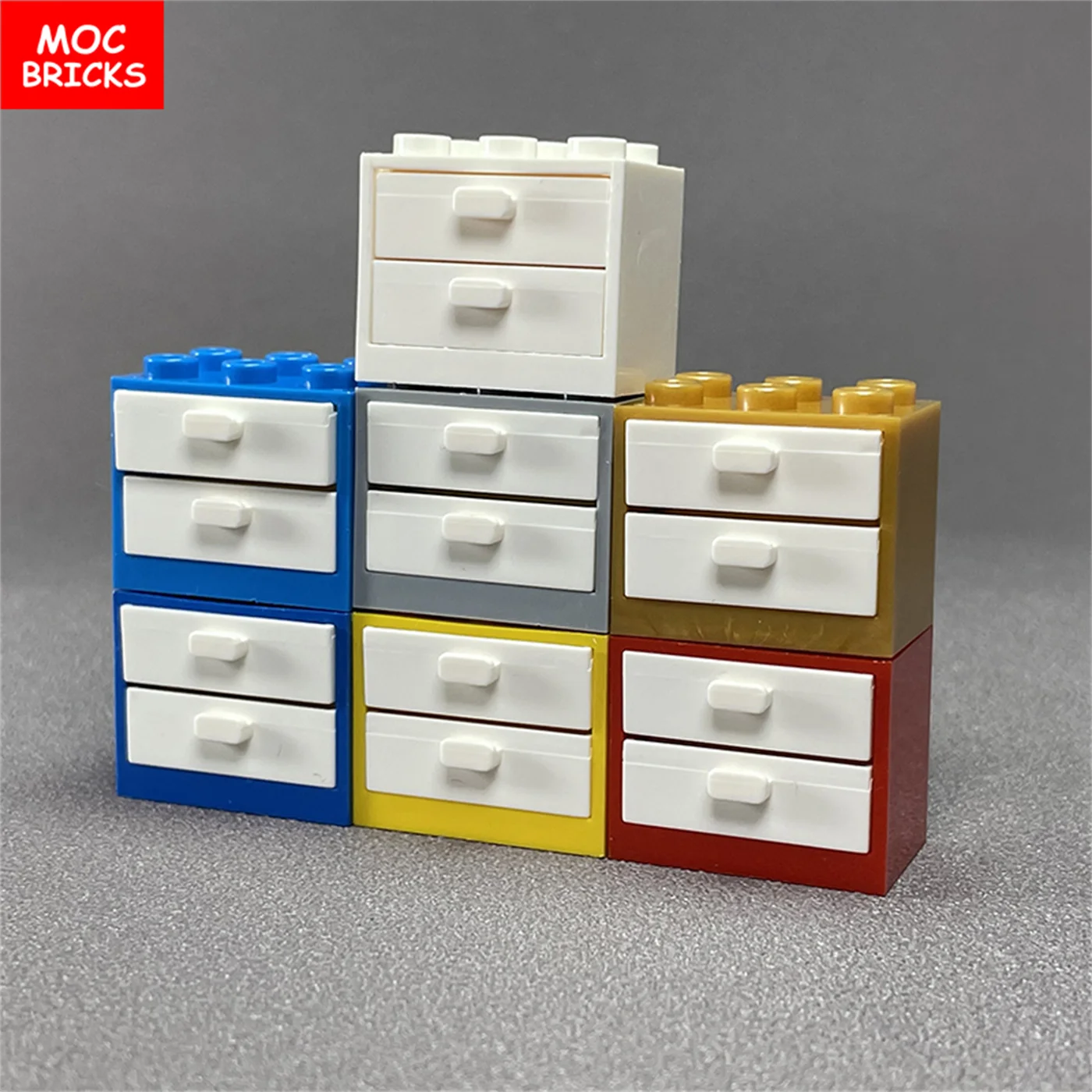 MOC Bricks Furniture Container Cupboard Drawer 2X3X2 Compatible 4532 4536 Accessory Assembled Building Blocks Toys kids gift