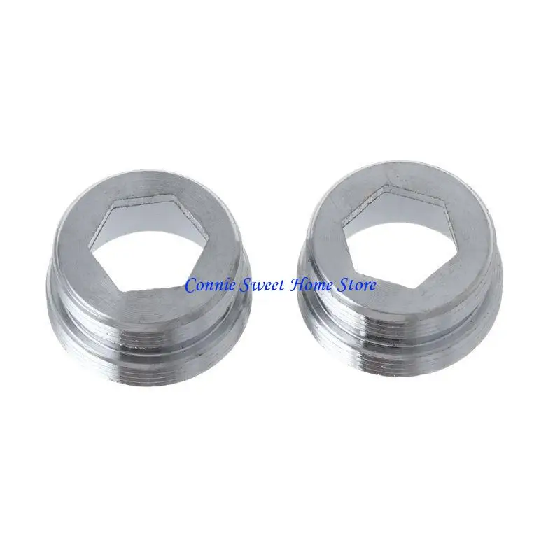 

LXAF 2 Pcs Dual Thread Faucet Adapter M22 Inner M24 Outer Tap Transfer Connector With Rubber Ring Faucet Accessories