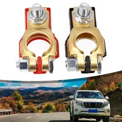 2Pcs Car Battery Terminal Wire Cable Clamp Quick Release Clamp Clip Connector Auto Caravan Boat 12V 24V Positive + Negative