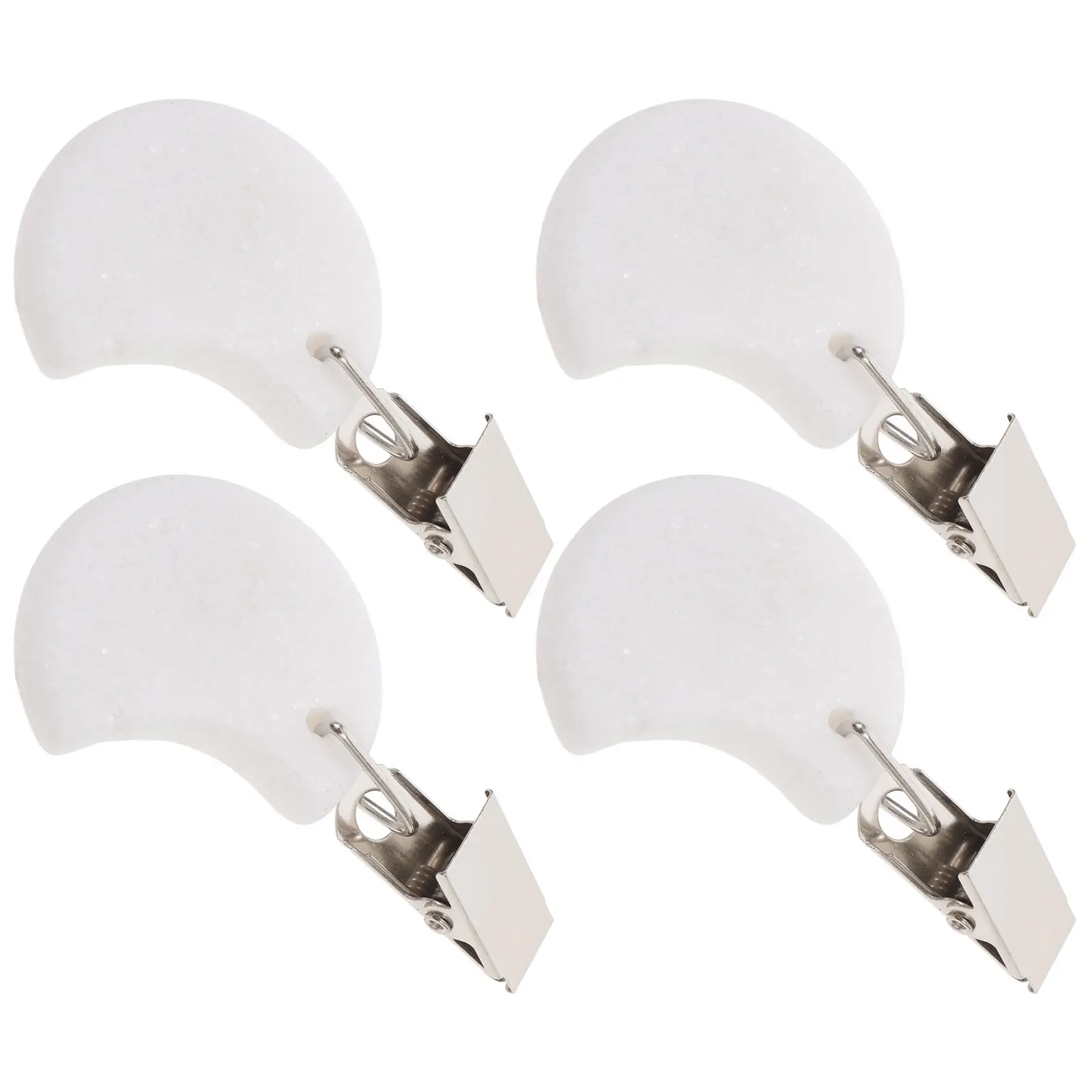 

4Pcs Tablecloth Weights Clips Moon Shape Marble Heavy Duty Stone Table Hangers Outdoor Patio Picnic Tablecloth Clamp Windproof