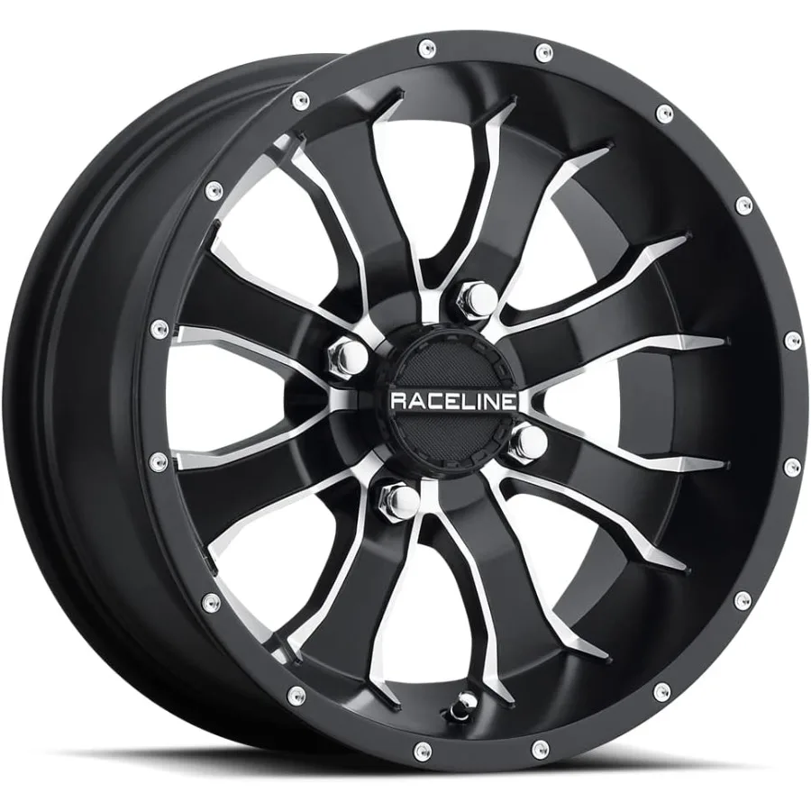 عجلات A77 MAMBA UTV ATV ذات لمسة نهائية سوداء تشكيله 14x7 4x110 47 ملم إزاحة لأداء الطرق الوعرة وتضاريس شديدة التحمل Appl #1