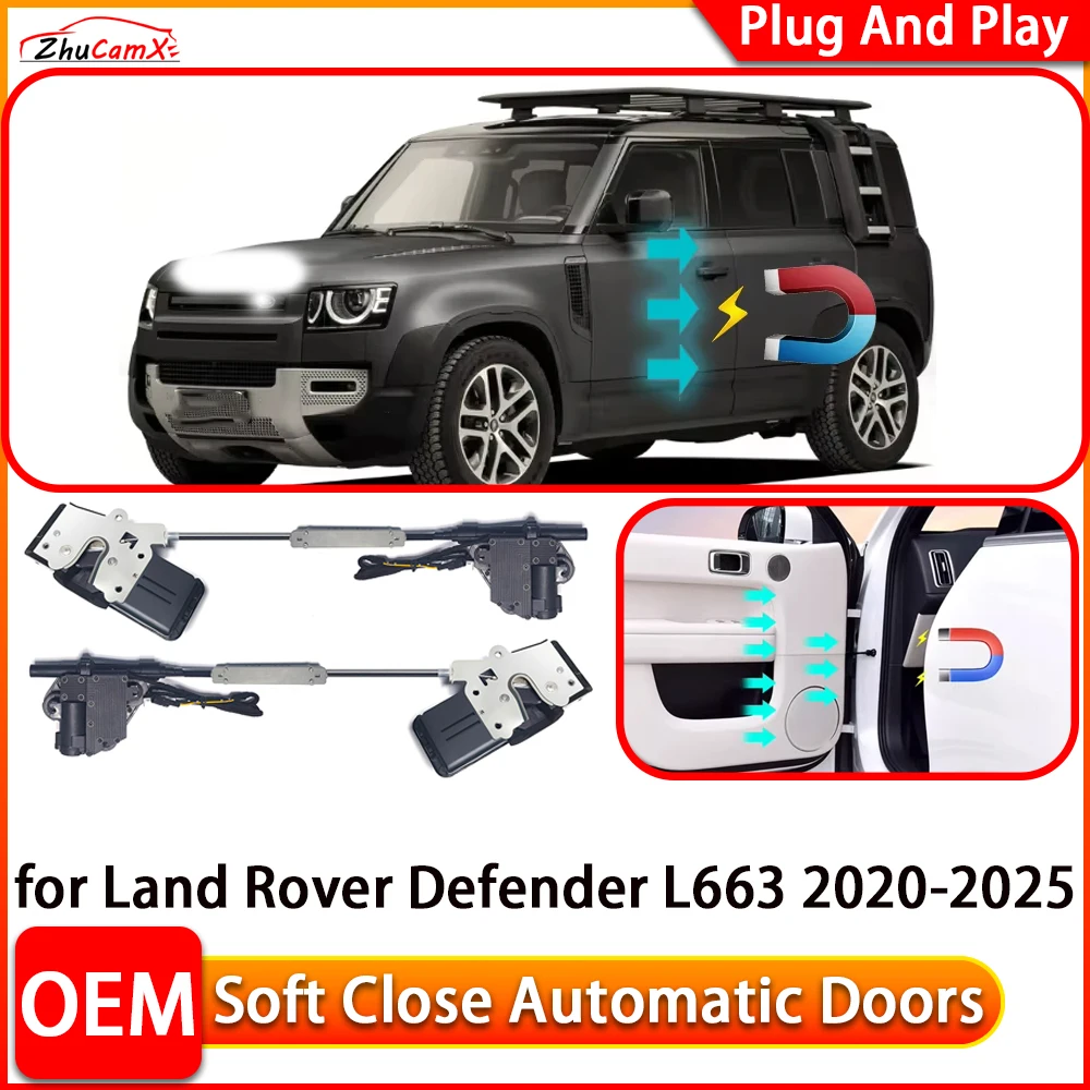

for Land Rover Defender L663 2020-2025 Automatic Electric Soft Close Door Closer Power Closing Door Comfort Closing System
