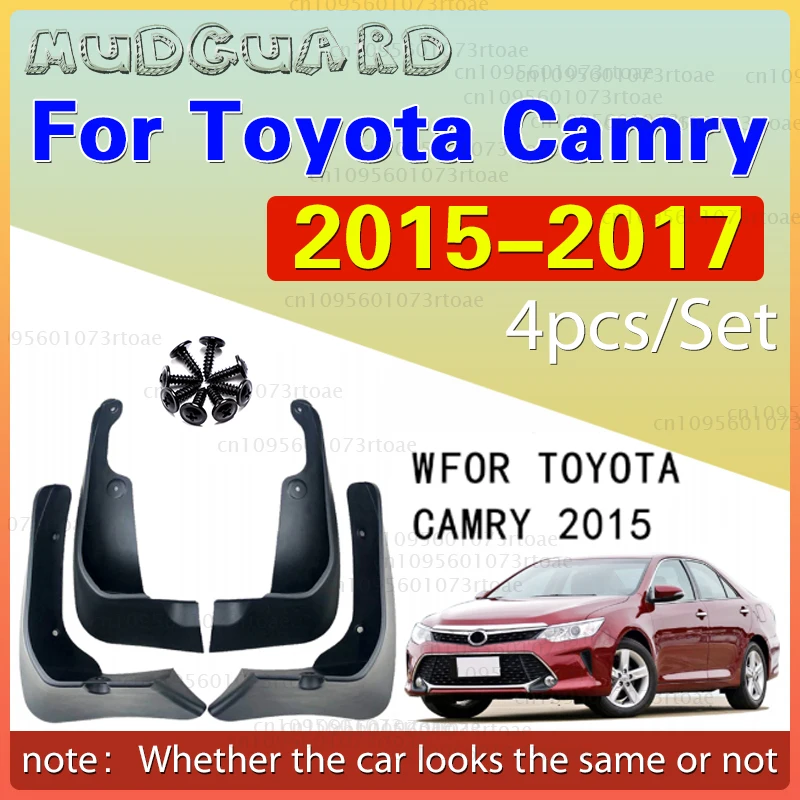 

4Pcs Mudguards For Toyota Camry 50 XV50 2015 2016 2017 Cladding Splash Mud Flaps Mud guards Mudflap Protect Rear Car Accessories