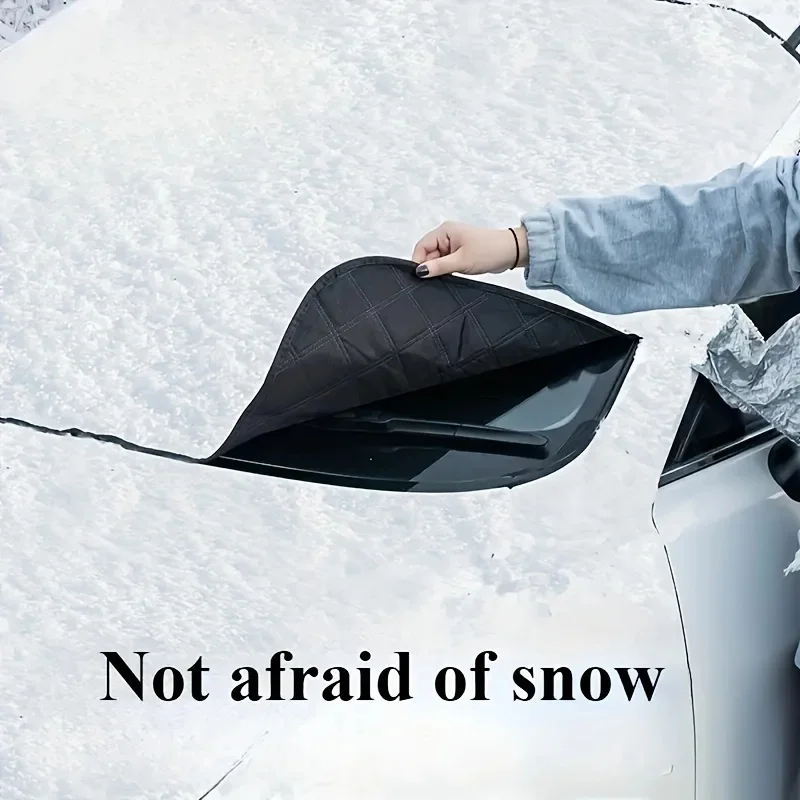 Sunshade Waterproof  Cover Car Windshield Snow Protector  Car Front Windscreen Cover Waterproof  Durable、UV Protection and Easy image 6