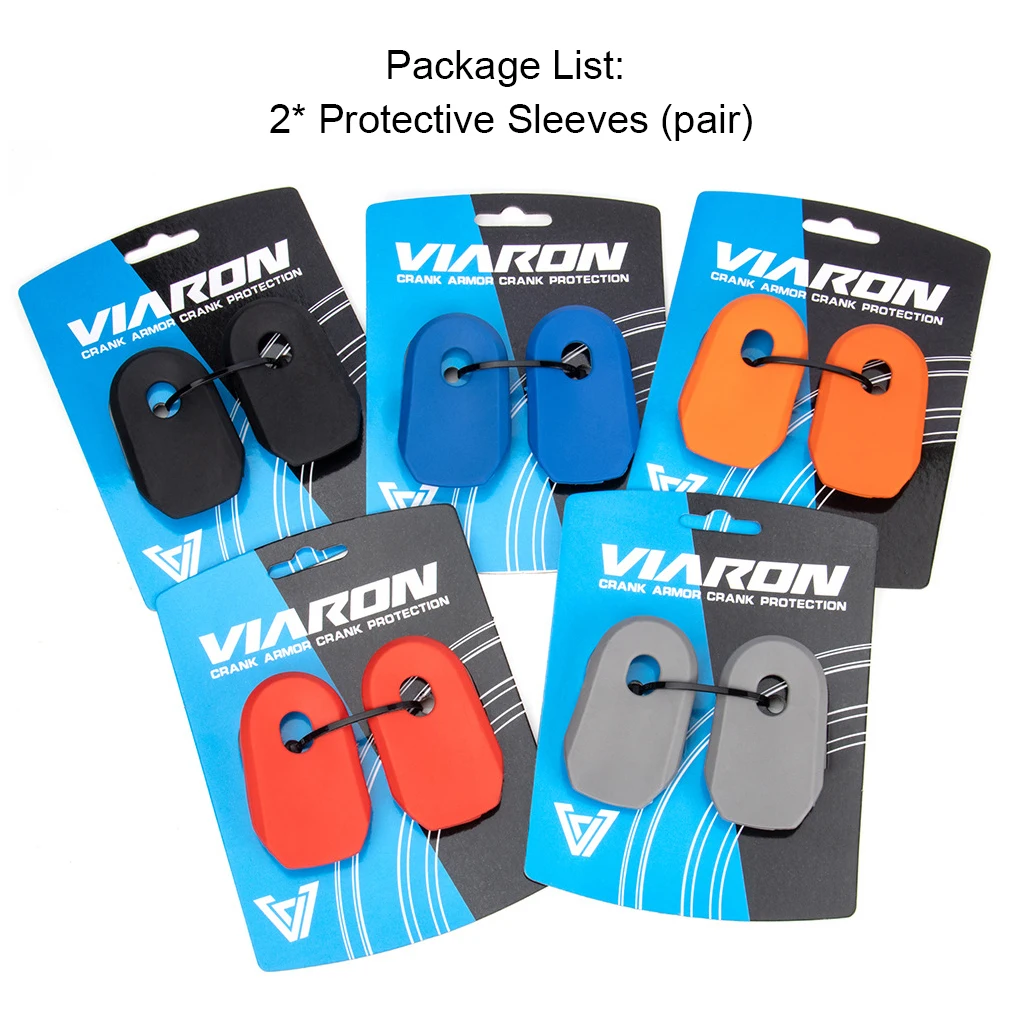 VIARON Pack of 2 Bike Crank Arm Protector Crankset Cap Cover Boots