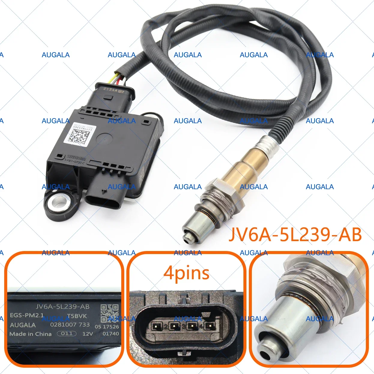 AUGALA Particulate Matter Sensor PM Sensor JV6A-5L239-AB For FORD KUGA MK2 MK3 2454763 JV6A-5L239-AA JV6A5L239AA