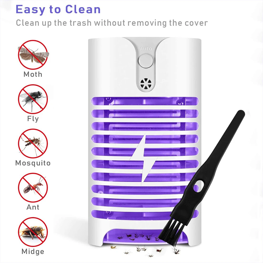 Imagem -04 - Portátil Led Mosquito Killer Lamp Luz Multifuncional Controlada Led Trap Choque Elétrico Mosquito Killer Lamp