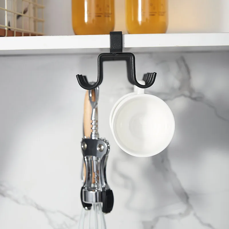 خزانة تخزين الرف خزانة متعددة الوظائف تنظيم الرف 6/12 السنانير حامل الكأس المطبخ لا اللكم تخزين الرف المنظم