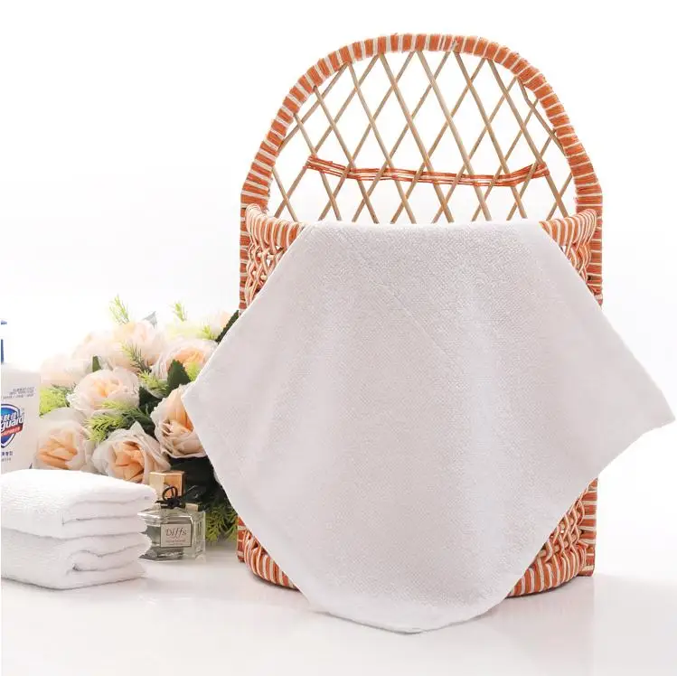 5pcs/lot Good Quality White Face Baby Towel 30*30CM Small Hand Towels Kitchen Hotel Restaurant Kindergarten Beauty Salon Towel