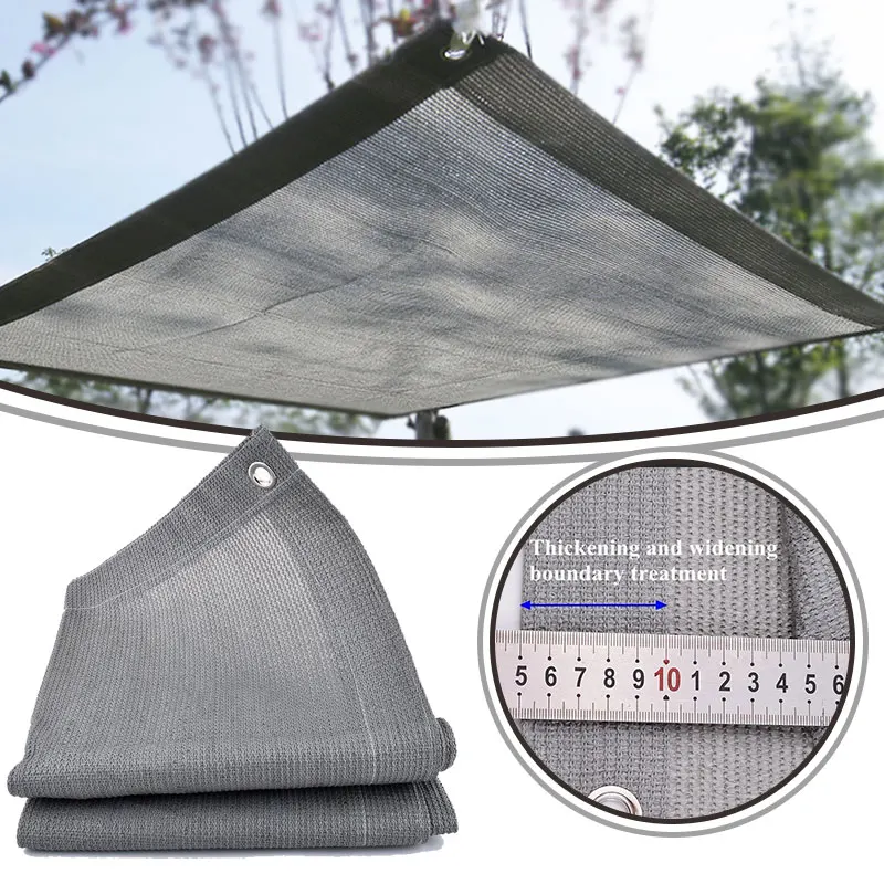 

Gray Shading Net ,HDPE Anti-UV Sun Outdoor Awning Garden Courtyard Sunblock Succulent Plant Cover Shelter Sunshade Net