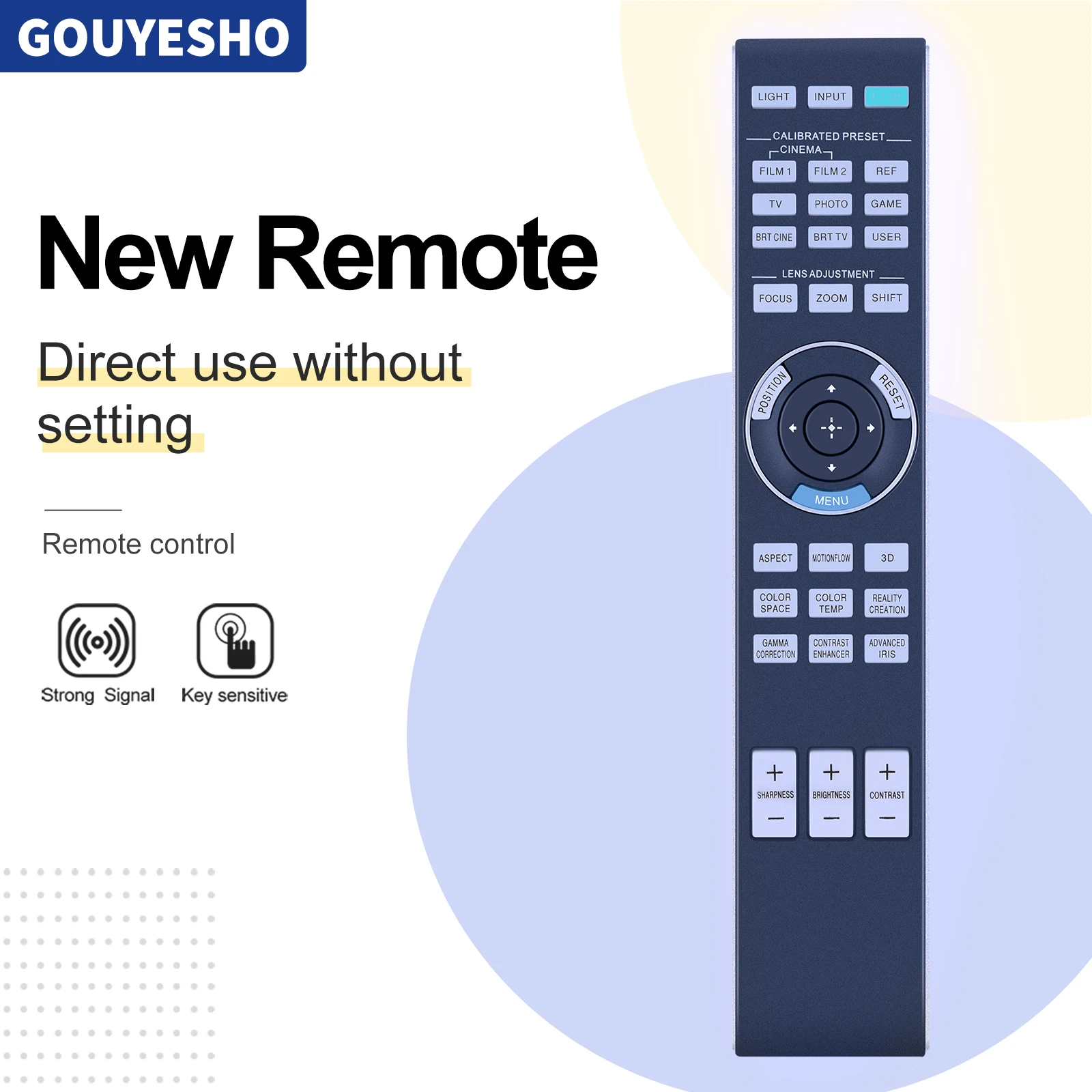 

Remote Control For Sony Projector RM-PJ24 VPL-VW5000ES VPL-VW500ES VPL-VW600ES VPL-VW650ES VPL-VW675ES 3LCD 1080P Home Theater