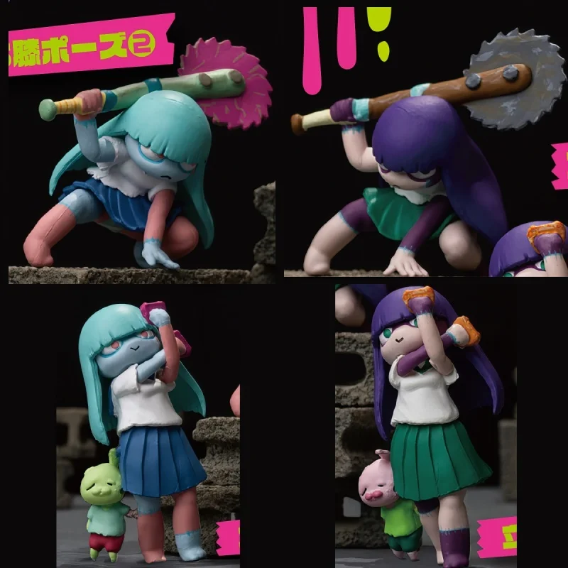 Figura Mini PVC da Série Meninas do Ensino Médio Genco Japan, Menina Rebelde, Decoração de Mesa Fofa, Brinquedo Colecionável, Presente em Estoque