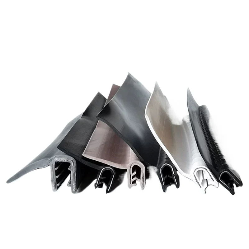 h/F/U Shape Sealing Strip EPDM Rubber Metal Wood Panel Board Sheet Clamping Groove Edge Shield Anti-Collision Protection Strip