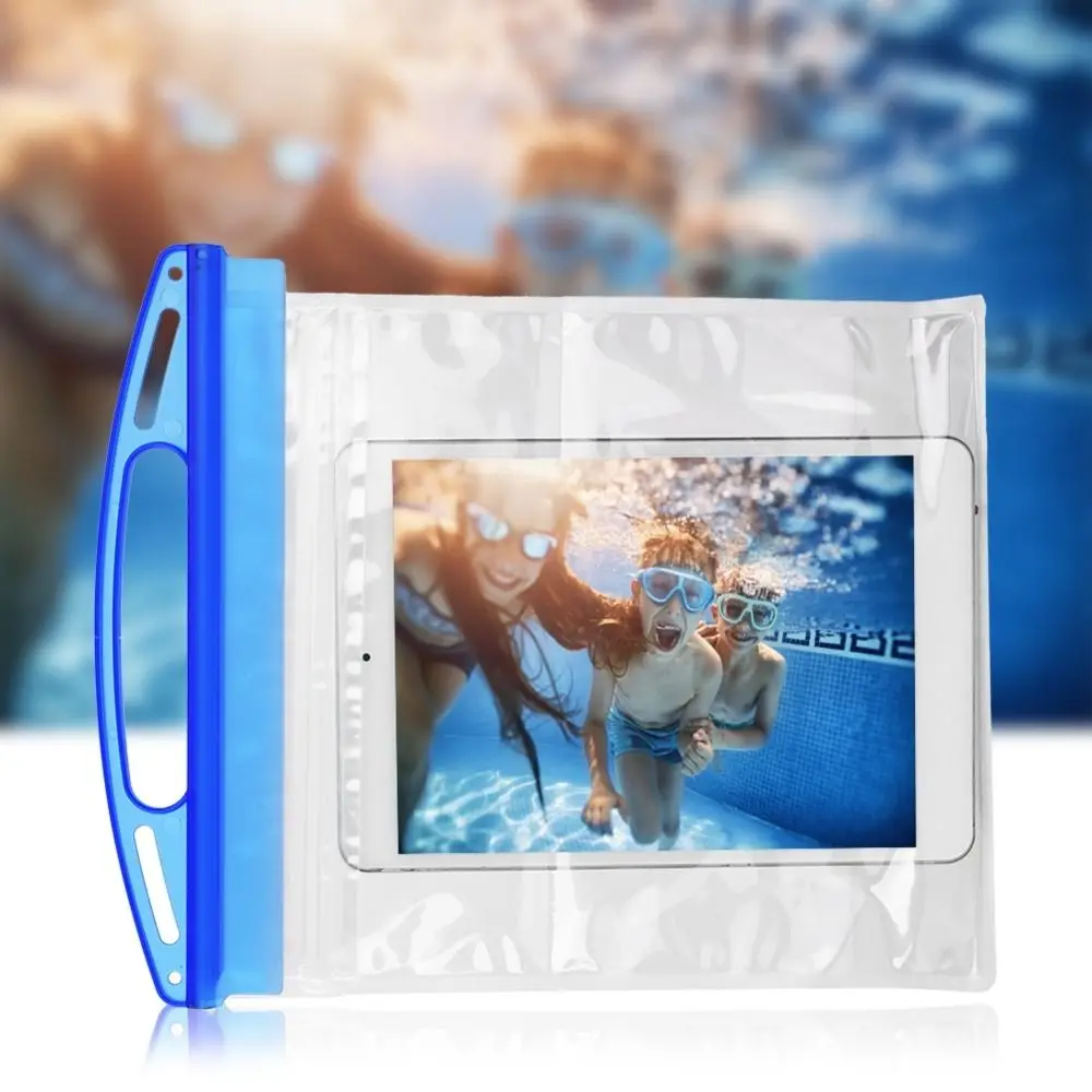 2 Pack Durable Waterproof Tablet Case Secure Seal Lightweight Tablet Bag Transparent Plastic Tablet Sleeve Diving