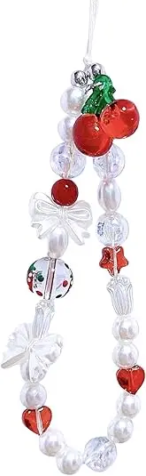 

Cute Pearl Beaded Camera Wrist Strap, Multifunctional Chain for Phone Bag Keychain Decor Accessories