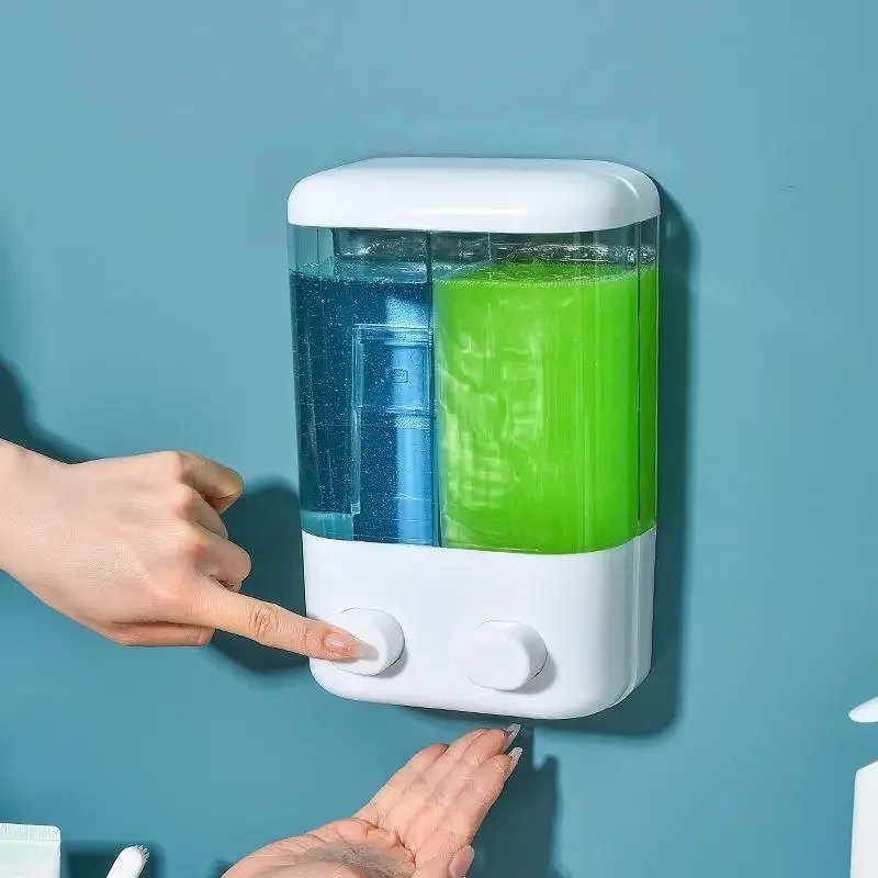500/1000ML Capacity Wall Mounted Soap Dispenser Manual Press Suitable For Shampoo Used Bottle Bathroom Liquid