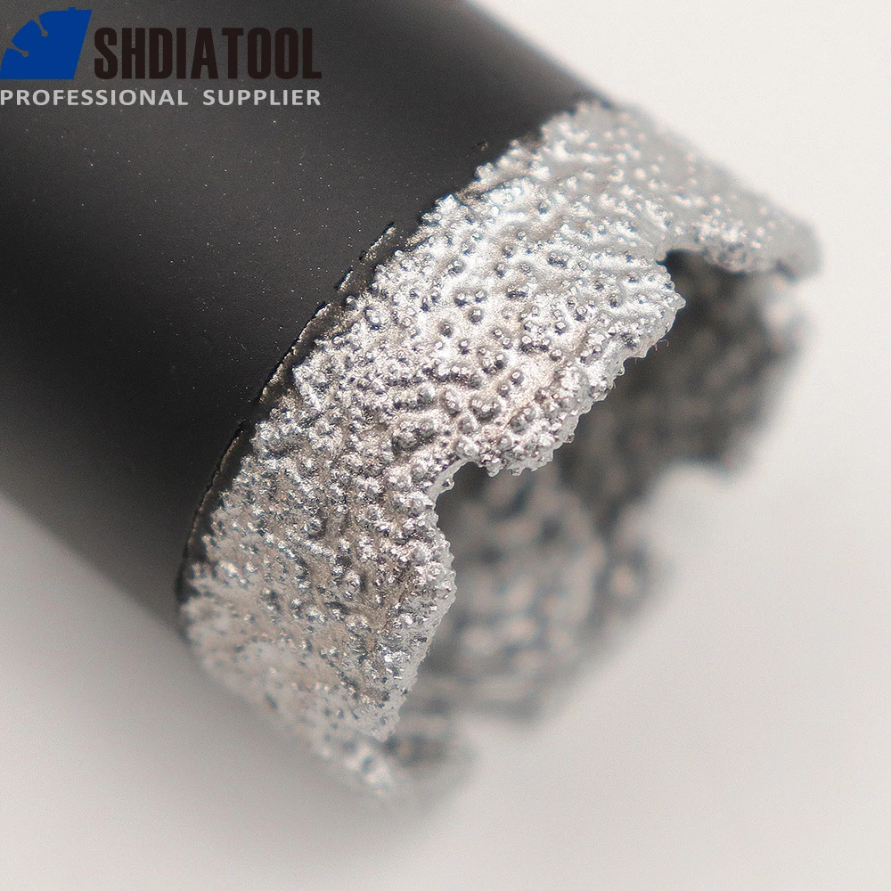 Imagem -04 - Shdiatool-conjunto de Bits de Diamante Perfuração a Seco Porcelanato Cerâmica Mármore Grés Buraco Saw Kit Buraco Saw 10 20 25 35 50 mm M14 Peças