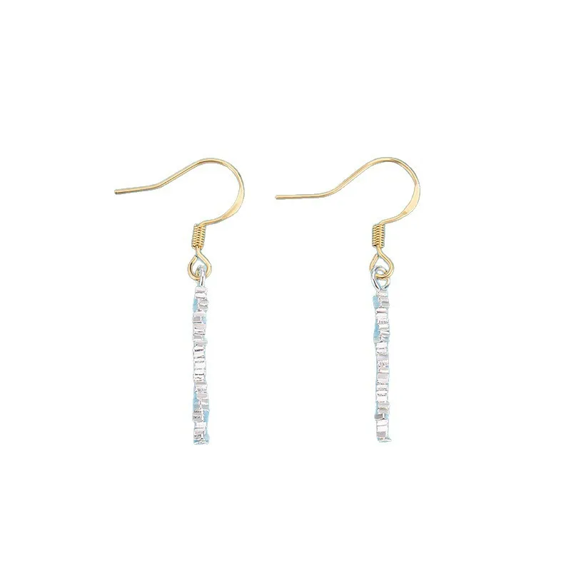 925 Sterling Silver Jewelry Simple Small Change Tassel Drop Earrings for Women Wedding Party Jewelry Girls Friend Gift