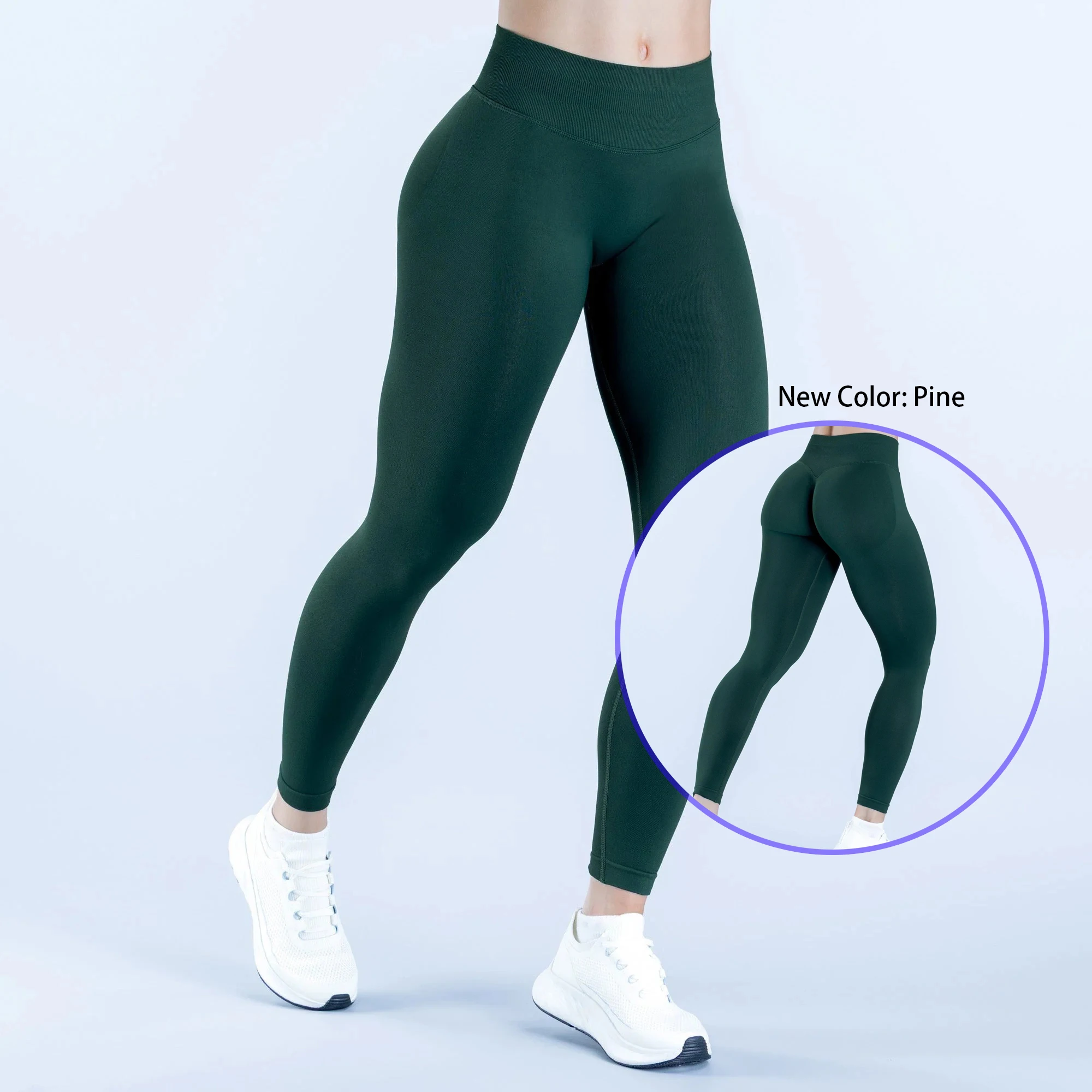 سراويل اليوغا التأثيرية بلون سادة بدون خياطة عالية الخصر 4 طرق قابلة للتمدد للتمرين للنساء في صالة الألعاب الرياضية وتدريبات اللياقة البدنية