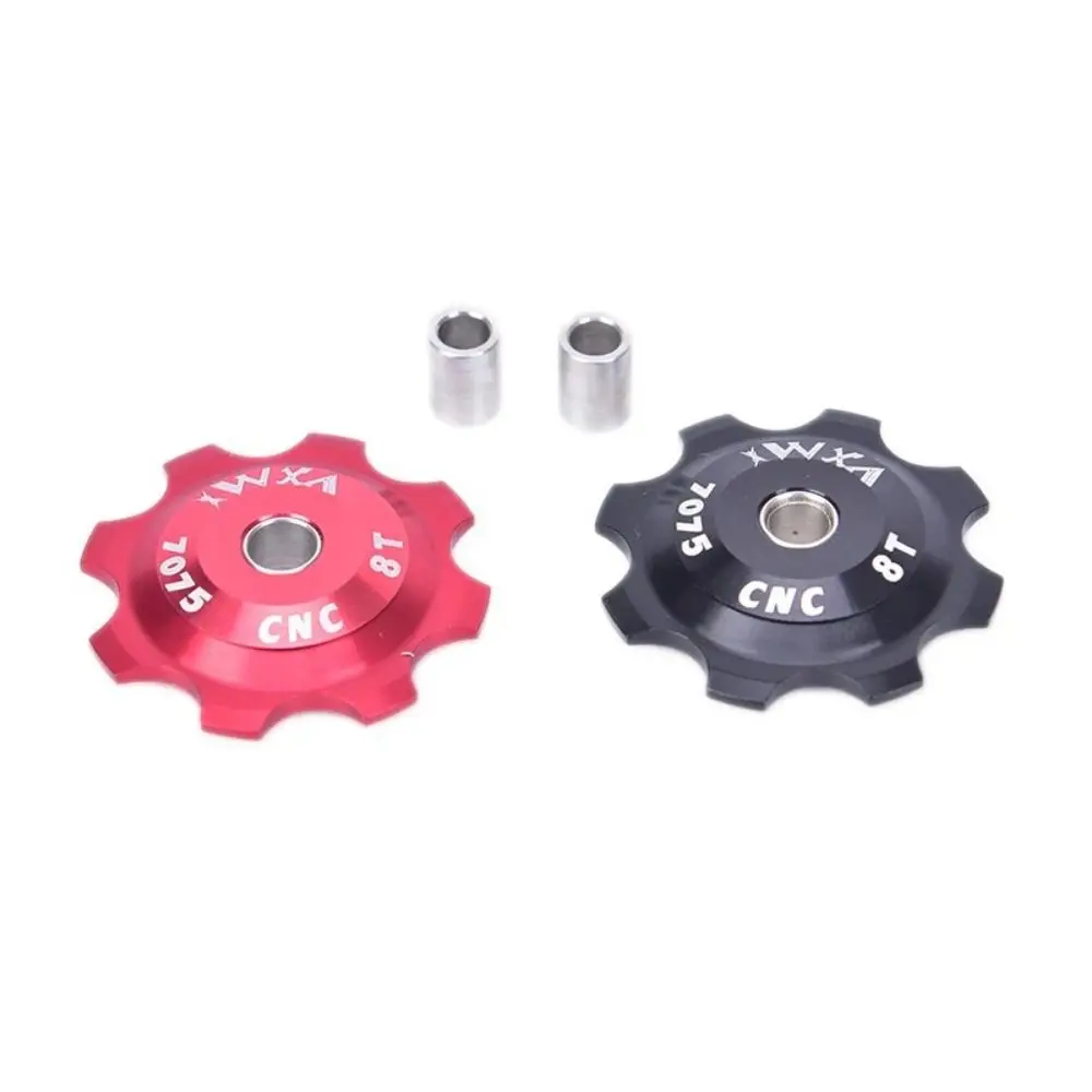 8T Bicycle Rear Derailleur Bearing Ceramic Bearing Axis Adapter Bicycle Steel Pulley Bearing Bike Guide Roller Jockey Wheel