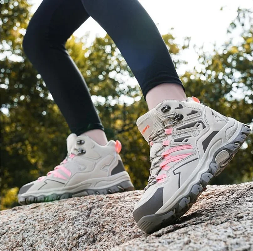 

Hiking Shoes Unisex Outdoor Hiking Sports Shoes Camping Boots Ladies Waterproof Walking Sneakers Non-slip Hiking Sneakers