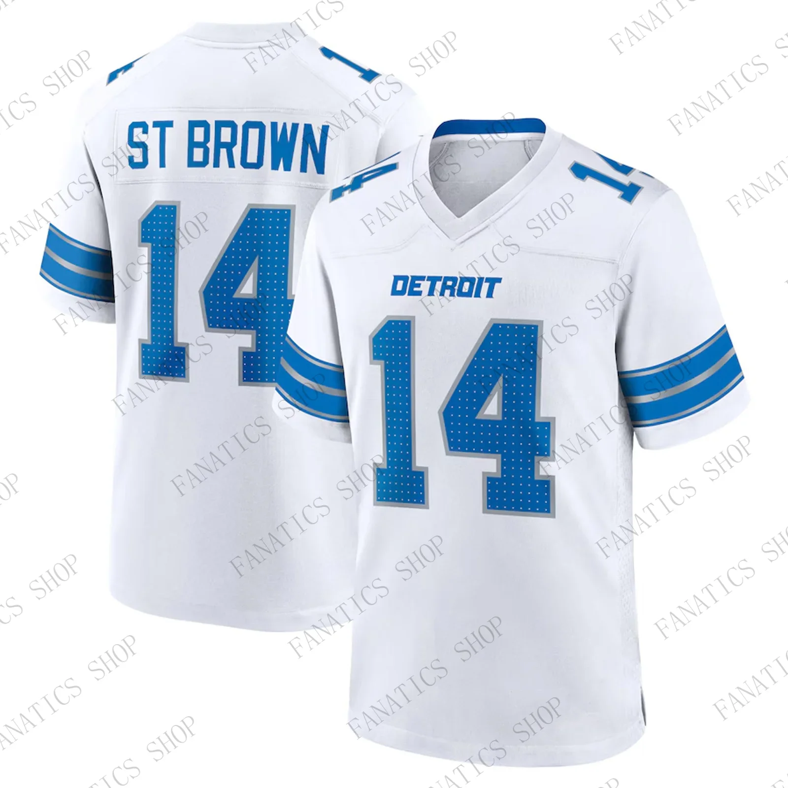 

3D Printed Plus-size Men's and Women's T-shirts Amon-Ra St. Browns Game Rugby Jersey #14 Kids Sports Quick Dry Breathable