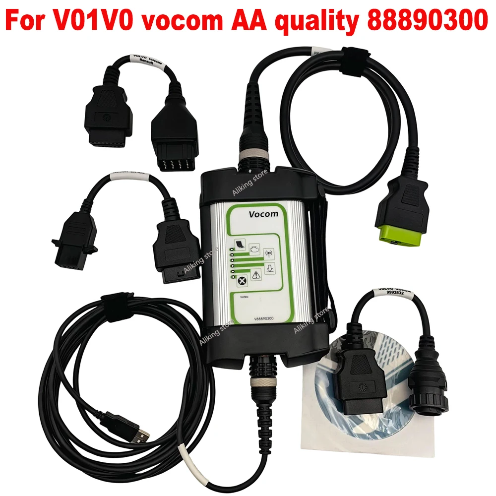 AA Vocom1 88890300 Interface OBD2 Scanner Diagnosis for Tech tool V2.8 Vo/Renault/UD/Mack Heavy Truck Excavator Diagnostic Tools