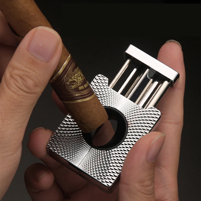 

Honest Metal Cigar Cutter V Shape Stainless Steel Sharp Blade Luxury Cigar Accessories Smoking Tool