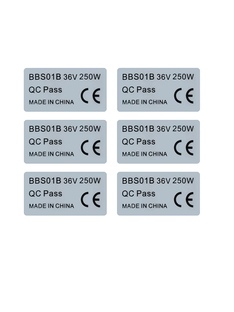 Bafang Motor Label 6PCS Aufkleber für BAFANG Mid Drive Motor Zubehör 36V 250W 350W 500W 48V 750W 52V 1000W BBS01 BBS02 BBSHD – Detail 1