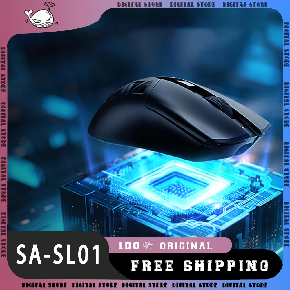 

Rawm SA-SL01 Gamer Mouse 3Mode 2.4G Wireless Bluetooth Mouse PAW3395 Lightweight Mouse 650IPS Low Latency Office Gamer Mice Gift