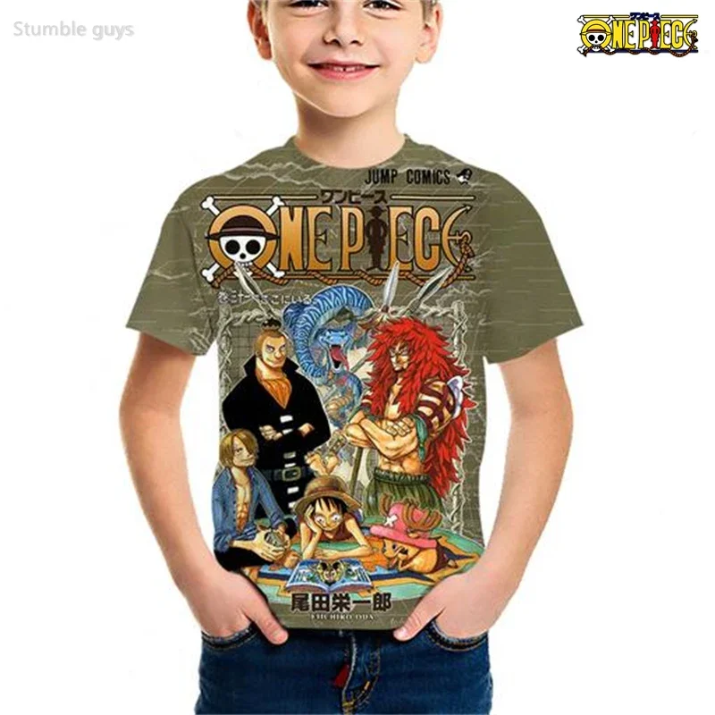 Herren One Piece Anime T-Shirt Law Modern Print Jungenkleidung Mädchen Kurzarm Herren Jersey Lässig Leichtgewichtig