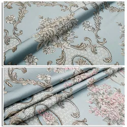Vintage Luxury Embroidered Fabric Chinese Style Brocade Satin Jacquard Fabric For Sewing Kimono Cheongsam Dress Patchwork Cloth
