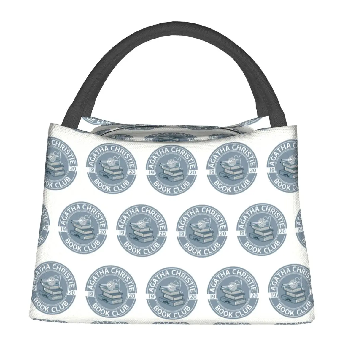 Agatha Christie Book Club Insulated Lunch Bag for Women Kids Portable Food Boxes Thermal Lunch Box Tote