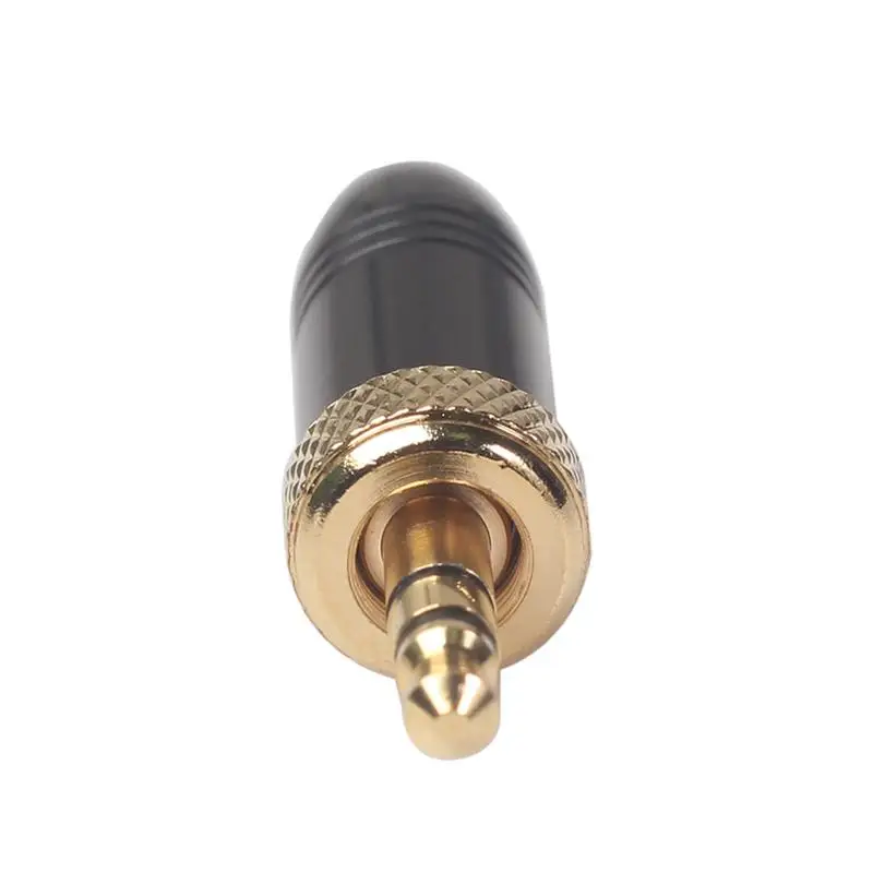 Welding Machine Plug Stereo Solder Plug All-metal Female 3.5MM Stereo Plug With Internal M6 Thread For Wireless Microphone