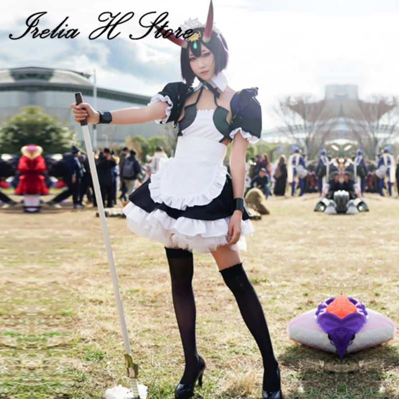 Irelia H Store Shuten Doji Fate/Grand Order Cosplay FGO Shuten Doji Cosplay Costume Maid dress custom size/made