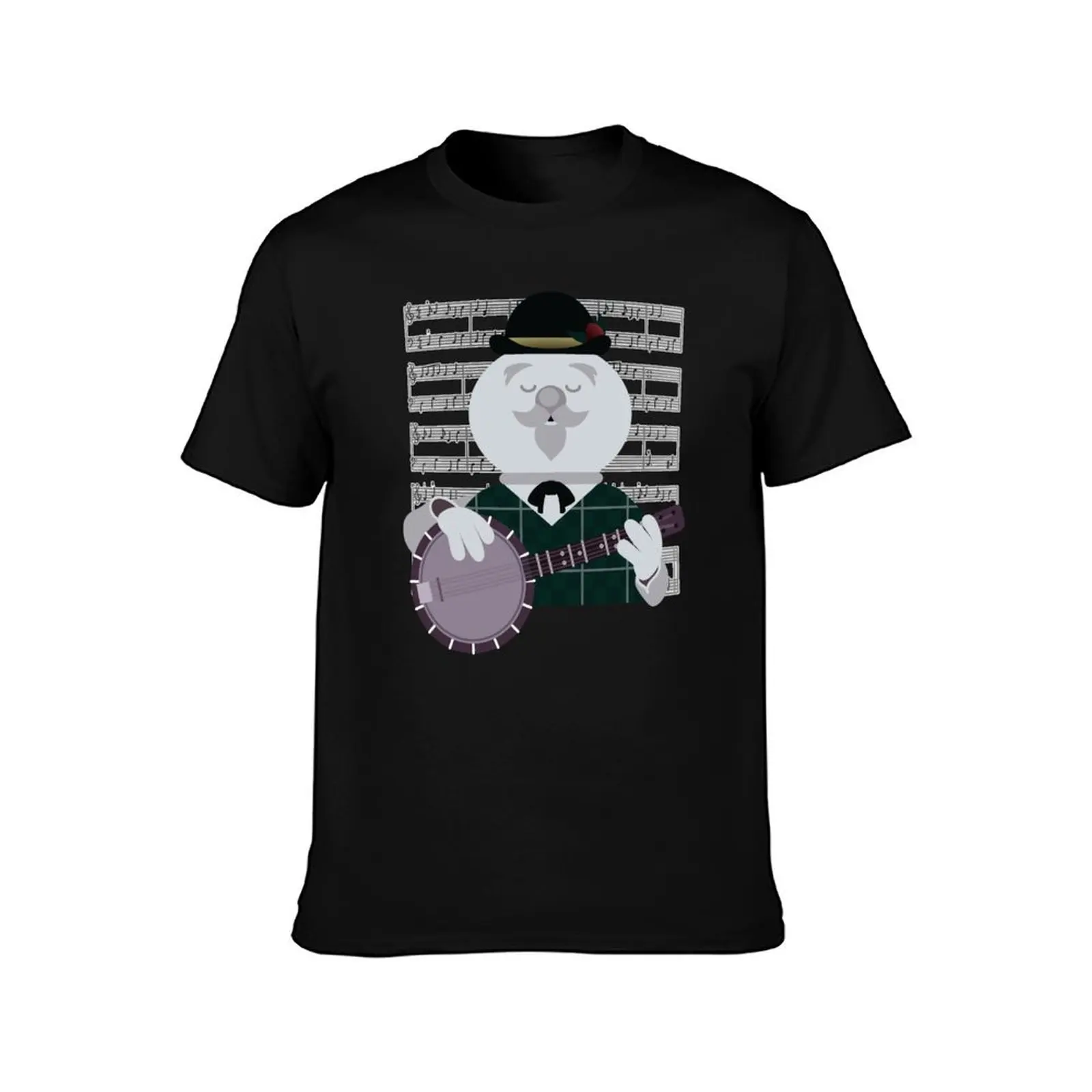 Sam the Snowman - Banjo Medley T-Shirt Non-Shrink Basic Cotton T-Shirt
