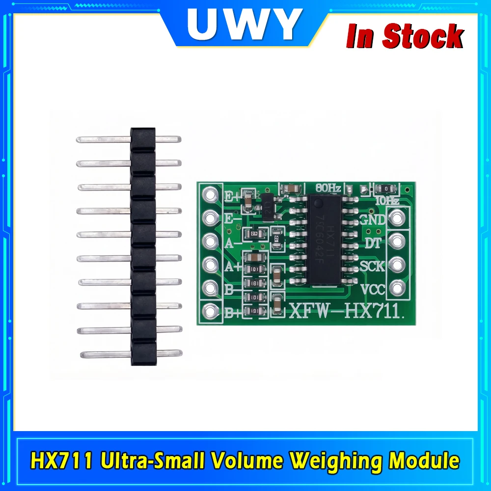1/3PCS Mini/Standard HX711 Weighing Module 24-bit High Precision ADC Load Cell Amplifier Dual Channel 10Hz/80Hz Sampling Rate