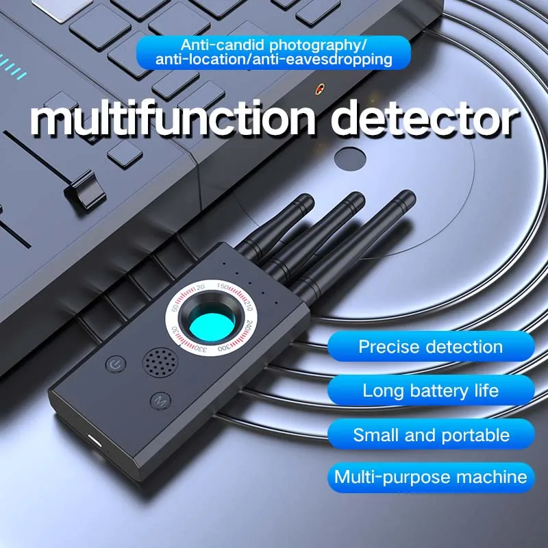 كاشف إشارة T16 مضاد للكاميرا ومضاد للتنصت ونظام تحديد المواقع العالمي (GPS) كاشف كاميرا تتبع مضاد لتحديد المواقع