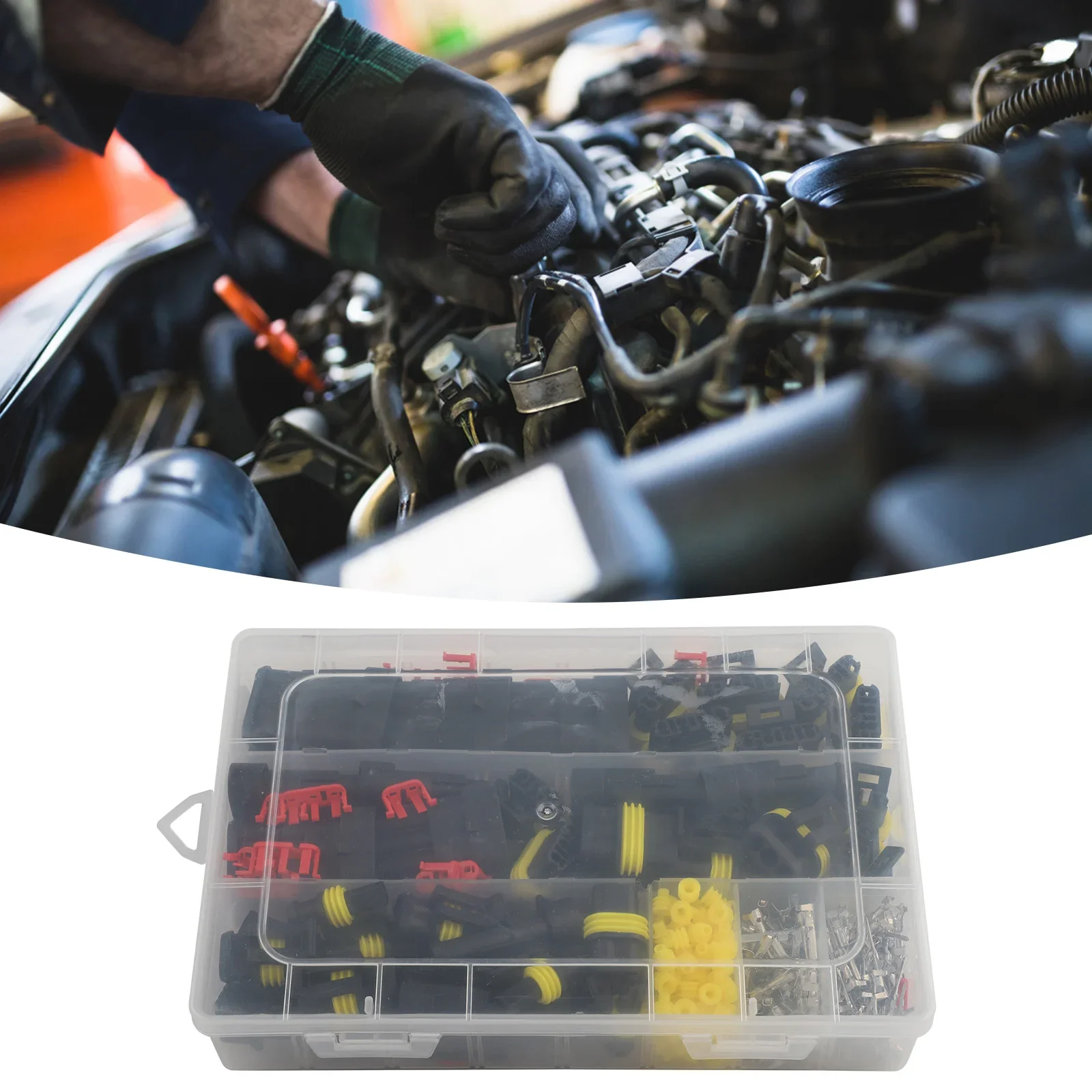 

Упрощенное использование Легкий и компактный дизайн в комплекте водонепроницаемых электрических разъемов (352 шт.)