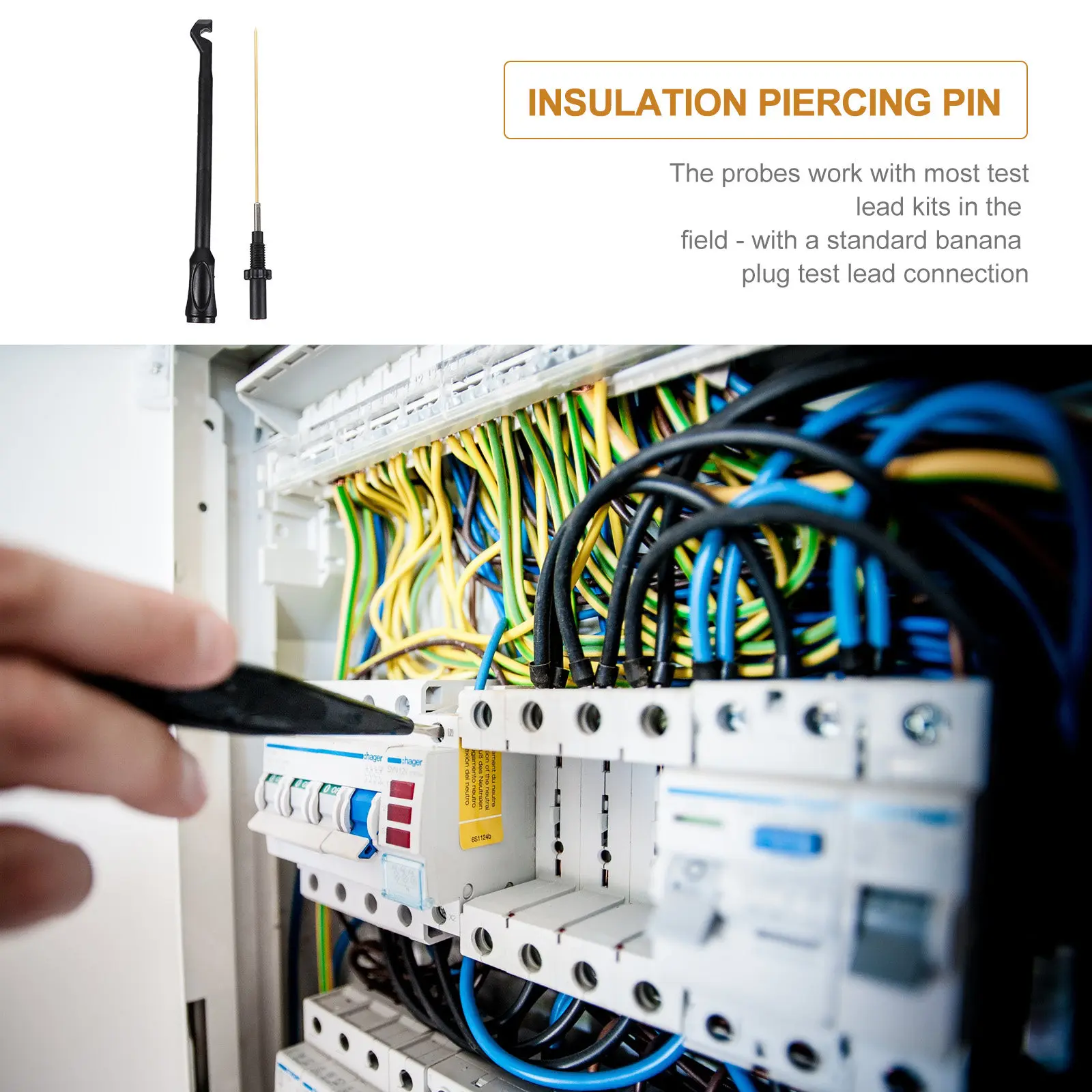 Insulation Wire Piercing Probes Non-Destructive Testing For Automotive Sensors Repair Tools Test Lead Kit Accessories