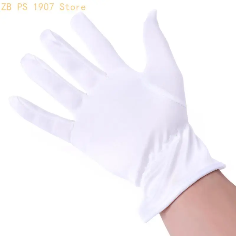 Jewelry Inspection Gloves Wrist Length Gloves White Gloves Work for Protection G 55KA