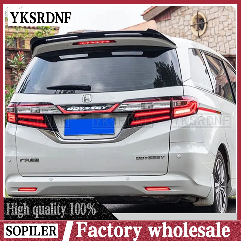 For Honda ODYSSEY Spoiler 2015 2016 2017 2018 2019 High Quality ABS Unpainted/Gloosy Black/Carbon Color Roof Spoiler