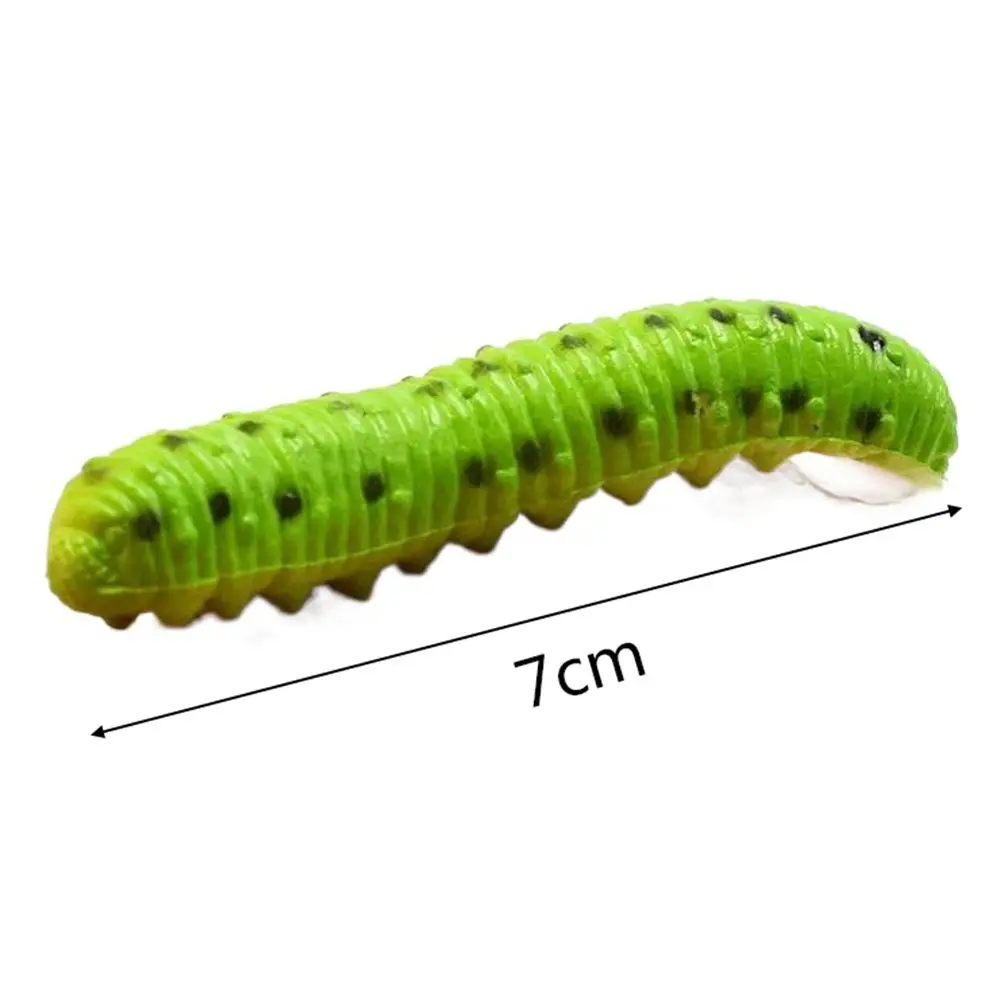 Scherzi Bavaglio Insetti Animali Oggetti di scena per il giorno degli sciocchi Caterpillar finto Verme intrecciato Giocattolo Bruco Giocattoli per insetti Giocattolo educativo per il trucco