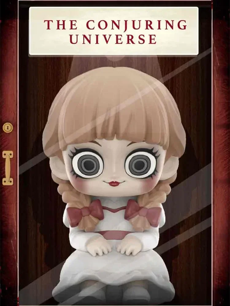 POP MART Warner Bros. Boîte mystère de la série The Conjuring Universe, boîte aveugle aléatoire, jouets, ornements mignons, Figrue, cadeau d'anniversaire pour filles