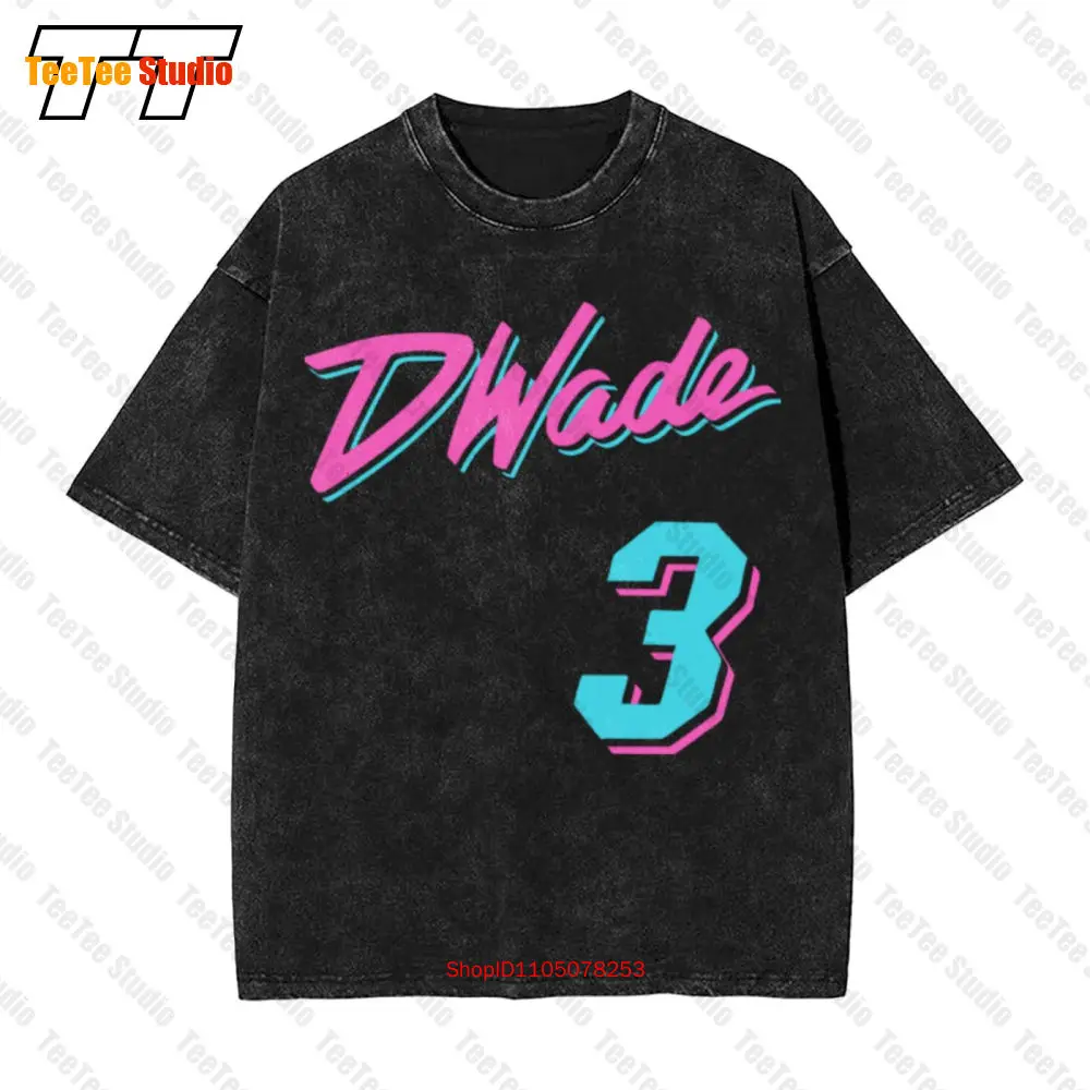 Dwyane Wade Miami Vintage Camiseta extragrande 56R0
